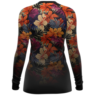 Chokefish™ Long Sleeve Rashguard Floral Woman's Shirt-007-2